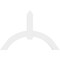 Ekena Millwork Archdale Architectural Grade PVC Gable Bracket, 60"W x 40"H x 2"D x 6"F, 16/12 Pitch GBP060X40X0206ARC00 - alternate 5